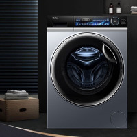 海尔(Haier) EG100MATE85S 滚筒洗衣机10公斤容量 一级能效精华洗直驱全自动智能除菌变频滚筒洗衣机