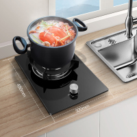 万和 钢化玻璃燃气灶单灶具 单眼灶嵌入式 5.0kW大火力 台嵌两用 JZT-E6L90 天然气