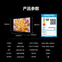 海信电视 65E8Q 65英寸 信芯H6 U+MiniLED 黑曜屏 300Hz高刷 帝瓦雷音响 E8NPRO升级款
