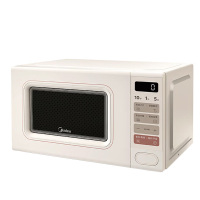 美的(Midea)M2H2 小滋味系列快手微波炉 云朵系列变频 20L家用小型奶油风百搭复古转盘式 一级能效低频轻音