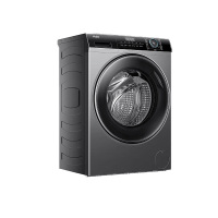 海尔(Haier) EG80MATE33S 星蕴银 滚筒洗衣机全自动单洗 8公斤大容量 一级能效超薄小型不占地超薄平嵌