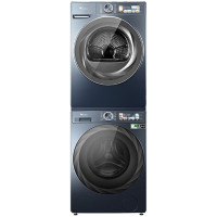 小天鹅洗烘套 超薄蓝氧氧特渍除毛絮神器TG100MS09LZ+TH100QH19WZ