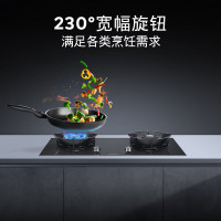 西门子5.2kW嵌入式大火力燃气灶 三重聚焰 猛火爆炒 230°宽幅旋钮 意外熄火保护ER92B3MBMP