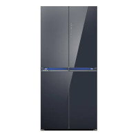 西门子(SIEMENS)526升十字门 KC82AA349C 超薄冰箱 双循环风冷无霜 超氧真空零度保鲜 曜岩黑