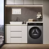 海尔(Haier)10公斤大容量1级能效双喷淋变频滚筒洗衣机 XQG100-600H