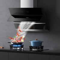 老板22m³侧吸式大吸力脱排油烟机免拆洗侧吸油烟机27N0H+9B1K1家用灶具双眼灶台猛火灶嵌入式台式一级能效