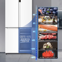 卡萨帝 星悦551升十字对开门零嵌入式四门家用电冰箱BCD-551WLCTDM4WKU1 一级能效智控三系统双重除菌净