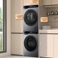 海尔云溪582十公斤洗烘套装精华洗超薄嵌入GA100-STF582HU1+XQG100-BLDE582HU1