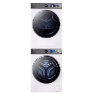 海尔 XQG100-BD14386WTLU1+HGY100F386WU1 白色洗烘套装3D透视热泵 386白洗烘套装