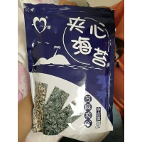 一片情海苔夹心脆夹心海苔脆片袋装即食儿童孕妇小小吃货芝麻罐装贪食铺仔-好食兔