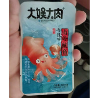 大娱大肉香辣味烧烤味山珍鱿鱼香辣即食鱿鱼片海鲜小零食散装休闲贪食铺仔-好食兔