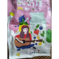 伊人蔬冻干酸奶果粒块酸奶块固体干吃水果干草莓干网红休闲儿童小贪食铺仔-好食兔