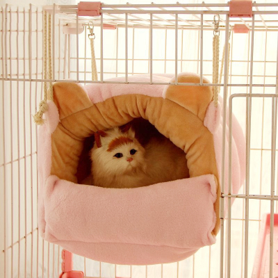 猫咪吊床挂窝封闭式米妮吊篮猫窝宠物窝猫笼子用加绒加厚睡袋