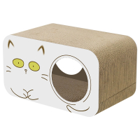猫抓板窝武速达瓦楞纸猫窝立式大号耐磨不掉屑多功能猫爪板耐用纸箱猫窝