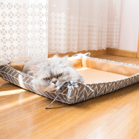 可折叠猫窝米妮四季通用便携式藤编垫子可拆洗猫屋狗窝猫咪用品