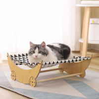 布鲁仕实木猫窝沙发宠物吊床猫床四季通用宠物垫稳固不占地