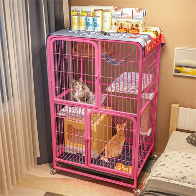 猫笼子室内家用米妮超大自由空间猫咪猫窝别墅带厕所猫屋猫舍两层猫笼