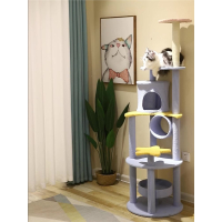 武速达猫爬架猫窝大型猫爪柱跳台玩具实木猫咪用品