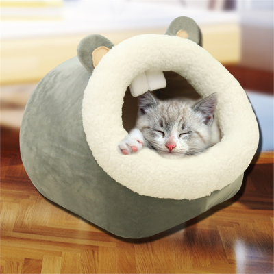 猫窝封闭式米妮冬季保暖狗窝四季通用宠物床垫小猫睡觉窝睡袋猫咪用品