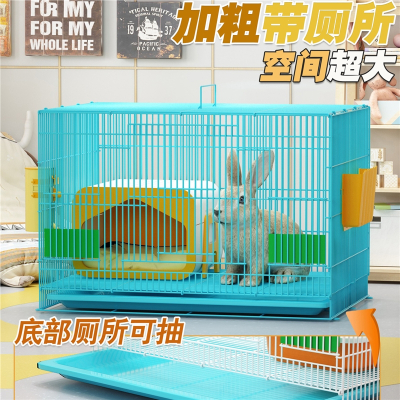 米妮兔笼特大号小兔子笼子荷兰猪豚鼠笼自动清粪仓宠物兔窝屋室内家用