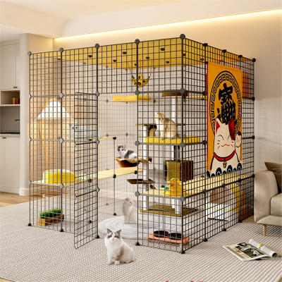 米妮猫笼子超大自由空间家用室内猫舍猫屋猫别墅非猫爬架一体宠物笼子