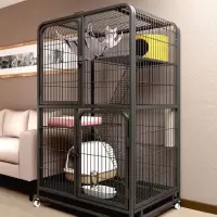 米妮猫笼子猫别墅家用室内带厕所一体超大自由空间猫咪猫窝猫舍猫屋