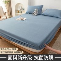 床笠单件双单人床宿舍凉席亚麻棉麻床罩三件套夏季