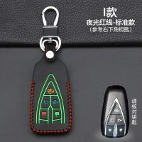适用于长安CS35plus蓝鲸版钥匙套CS75车专用男女装饰钥匙包扣 I款-智能5键[夜光红线]标准款