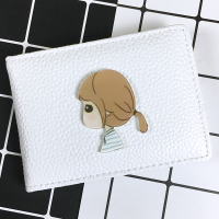 创意驾驶证皮套女驾照夹行驶套驾驶本男女可爱个性行驶证皮套情侣 大头女生荔枝纹白色