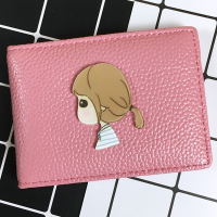 创意驾驶证皮套女驾照夹行驶套驾驶本男女可爱个性行驶证皮套情侣 大头女生荔枝纹粉色