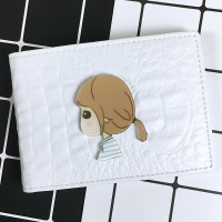 创意驾驶证皮套女驾照夹行驶套驾驶本男女可爱个性行驶证皮套情侣 大头女生鳄鱼纹白色