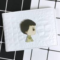 创意驾驶证皮套女驾照夹行驶套驾驶本男女可爱个性行驶证皮套情侣 大头男生鳄鱼纹白色