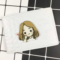 驾驶证皮套女个性机动车行驶证皮套包情侣行车本男创意驾照套 爱心女孩鳄鱼纹白色