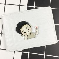 驾驶证皮套女个性机动车行驶证皮套包情侣行车本男创意驾照套 爱心男孩鳄鱼纹白色