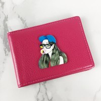 驾驶证皮套女网红机动车行驶证一体包行车本个性创意驾照套男情侣 蓝帽女生玫红