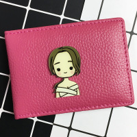 驾驶证皮套韩国可爱创意男女士机动车行驶证套一体包个性驾照夹本 礼服女生玫红