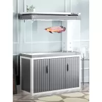 中大型鱼缸水族箱客厅家用超白玻璃米妮双层底过滤金龙鱼缸