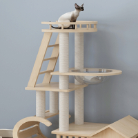 猫爬架太空舱不占地大型猫立式猫树一体米妮猫咪别墅剑麻diy材料