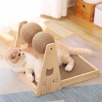 剑麻猫抓板米妮猫窝立式瓦楞纸防磨猫爪器逗猫抓柱猫咪玩具