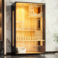 猫别墅米妮木超大空间豪华猫笼子猫舍猫屋家用室内猫咪房子猫窝猫柜