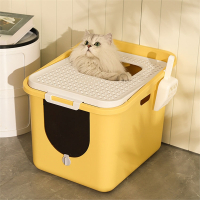华元宠具(HOOPET)猫砂盆超大号全半封闭猫屎盆防臭猫咪顶入式猫沙盆子防外溅猫厕所