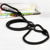 华元宠具(HOOPET)小狗狗P链牵引绳带泰迪狗链子小型中型大型犬金毛遛狗绳宠物用品_黑色_直径1.2cm适合大型犬