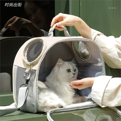 华元宠具(HOOPET)猫包外出便携包太空舱宠物背包猫斜挎透明书包手提笼猫咪用品
