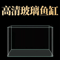 米妮热弯玻璃鱼缸客厅小型水族箱桌面免换水金鱼鱼缸裸缸