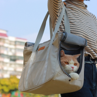 米妮猫包手提外出便携宠物大容量猫袋夏天透气笼子帆布狗背包猫咪用品