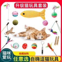 米妮猫玩具套装自嗨解闷激光逗猫棒小猫玩具宠物羽毛幼猫猫咪用品大全