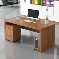 手逗电脑办公桌简约现代老式单人办公室桌椅组合1.2米带抽屉老板桌子