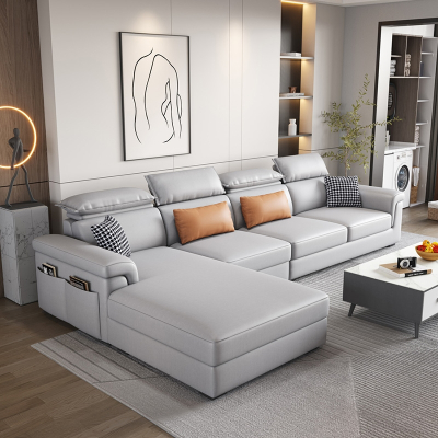 定制北欧科技布沙发知渡小户型轻奢现代简约直排家具套装布艺沙发客厅组合