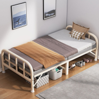 时光旧巷折叠床单人家用简易床便携1.2米加固午休小床成人办公室硬板铁床