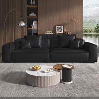 知渡豆腐块沙发意式极方块沙发简简约现代客厅小户型真皮沙发